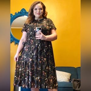 Target Ava & Viv Plus Size Floral Mesh Dress 1X